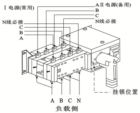 雙電源的接線